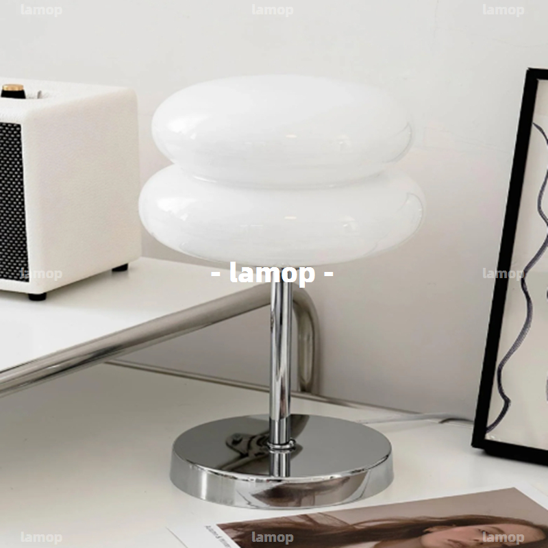 Lighting Decor Bedroom - Lampada da Tavolo Bauhaus Cream-Globe, Stile